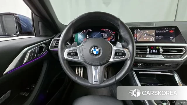 BMW 4 Series (G22) 2021 Синий из Кореи, фото 4