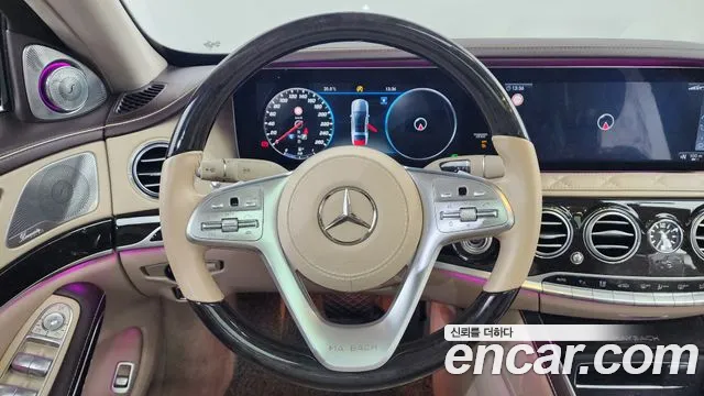 Mercedes-Benz S-Class W222 2020 Коричневый двухцветный из Кореи, фото 4