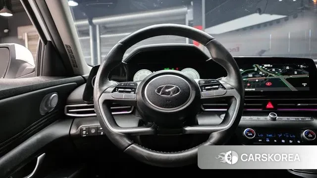 Hyundai Avante Hybrid (CN7) 2022 Черный из Кореи, фото 4