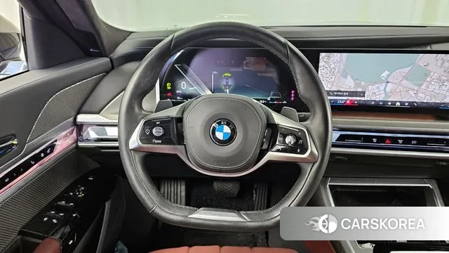 BMW 7 Series (G70) 2023 Черный из Кореи, фото 4