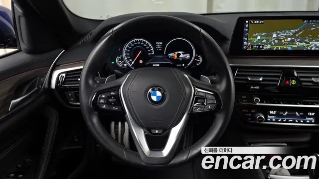 BMW 5 Series (G30) 2018 Синий из Кореи, фото 4