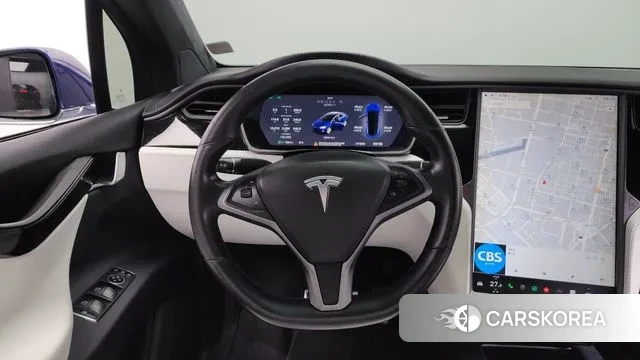 Tesla Model X 2019 Синий из Кореи, фото 4