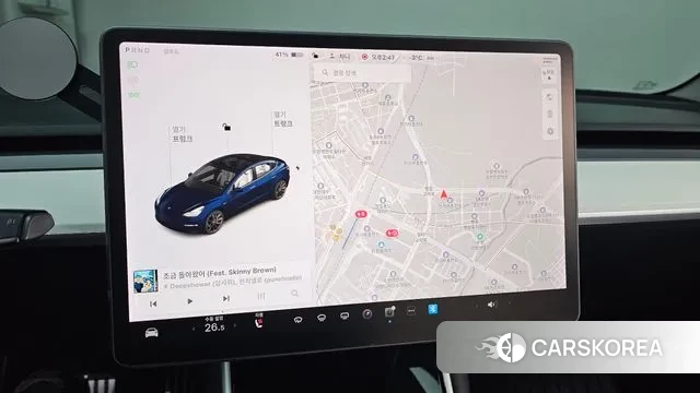 Tesla Model 3 2020 Синий из Кореи, фото 4