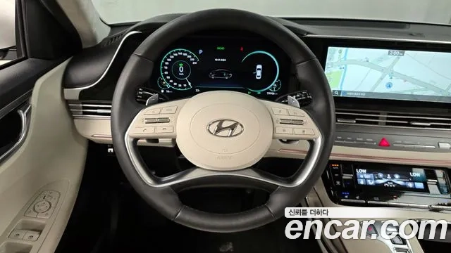 Hyundai The New Grandeur IG Hybrid 2022 Белый из Кореи, фото 4