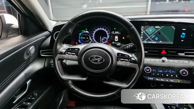 Hyundai Avante Hybrid (CN7) 2021 Белый из Кореи, фото 4