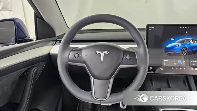 Tesla Model Y 2023 Синий из Кореи, фото 4