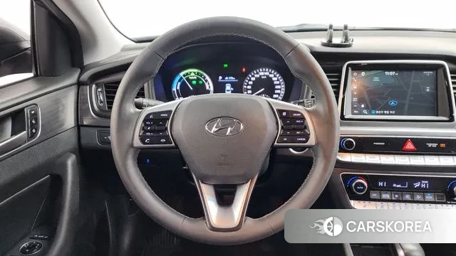 Hyundai Sonata New Rise Hybrid 2018 Серый из Кореи, фото 4