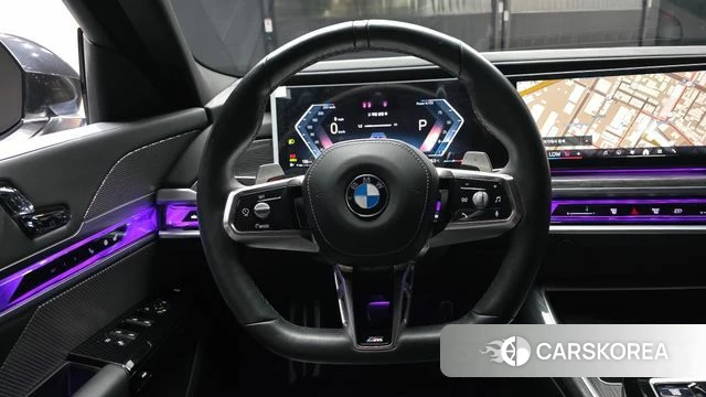 BMW 7 Series (G70) 2024 Черный из Кореи, фото 4
