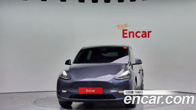 Tesla Model Y 2021 Серый из Кореи, фото 4
