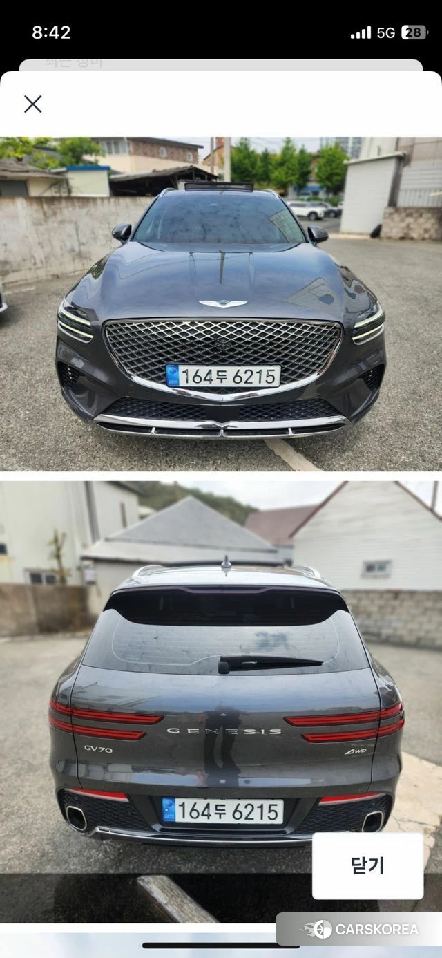 Genesis GV70 2022 Серый из Кореи, фото 4