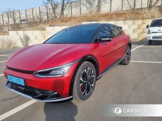 Kia EV6 2022 Красный из Кореи, фото 4