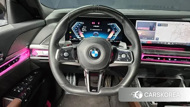 BMW 7 Series (G70) 2023 Черный из Кореи, фото 4