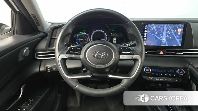 Hyundai Avante Hybrid (CN7) 2023 Белый из Кореи, фото 4