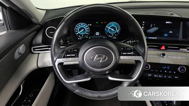 Hyundai Avante Hybrid (CN7) 2021 Белый из Кореи, фото 4