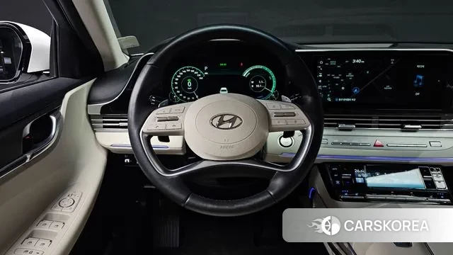 Hyundai The New Grandeur IG Hybrid 2021 Белый из Кореи, фото 4