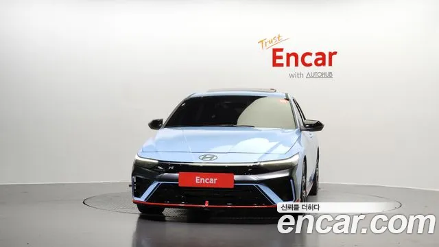 Hyundai The New Avante (CN7) 2024 Небесно-голубой из Кореи, фото 4