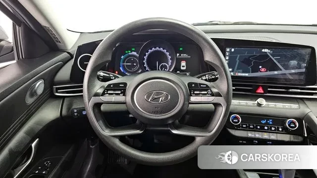 Hyundai Avante Hybrid (CN7) 2021 Небесно-голубой из Кореи, фото 4