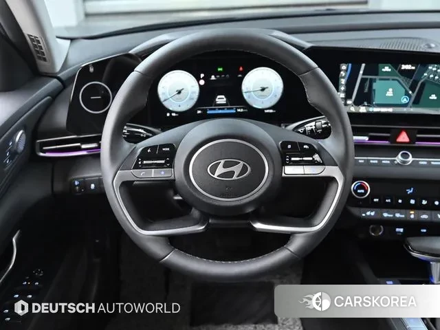 Hyundai The New Avante (CN7) 2024 Черный из Кореи, фото 4