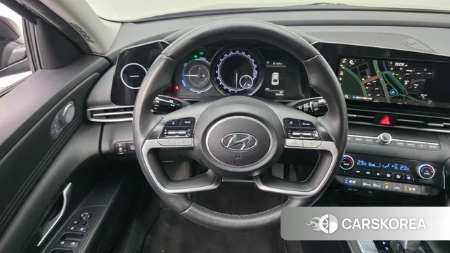 Hyundai Avante Hybrid (CN7) 2022 Черный из Кореи, фото 4