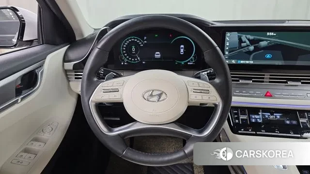 Hyundai The New Grandeur IG Hybrid 2021 Белый из Кореи, фото 4