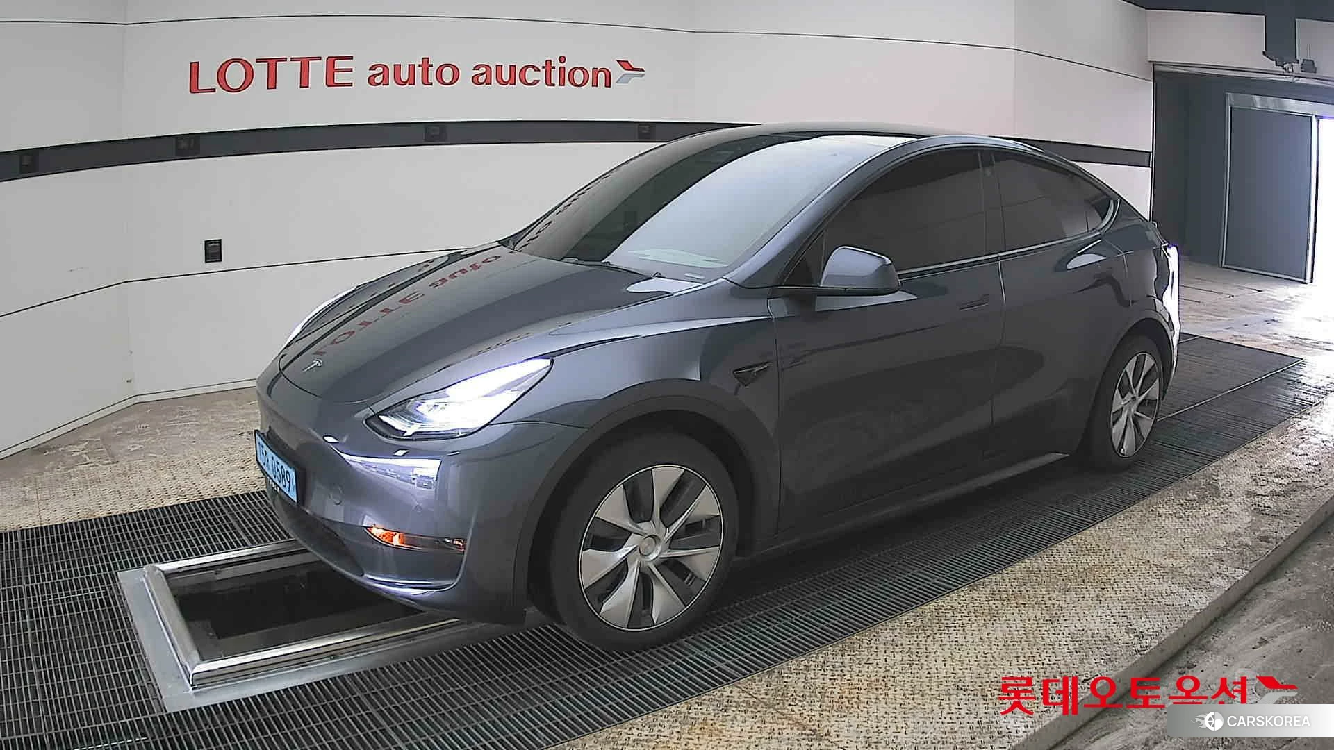 Tesla Model Y Long Range 2022 Midnight Silver Metallic из Кореи, фото 4