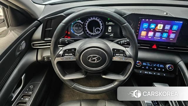 Hyundai Avante Hybrid (CN7) 2023 Белый из Кореи, фото 4