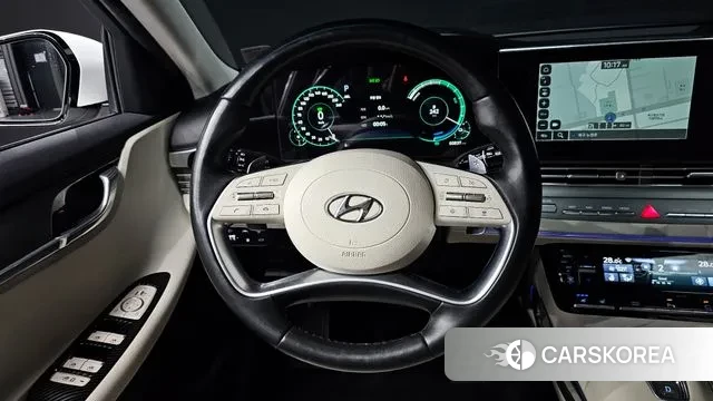 Hyundai The New Grandeur IG Hybrid 2021 Белый из Кореи, фото 4