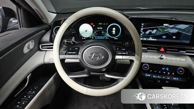 Hyundai Avante Hybrid (CN7) 2021 Черный из Кореи, фото 4