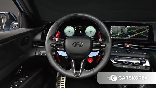 Hyundai The New Avante (CN7) 2023 Небесно-голубой из Кореи, фото 4