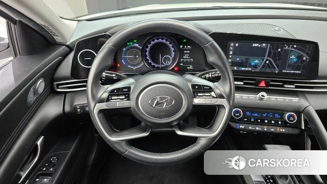 Hyundai Avante Hybrid (CN7) 2022 Белый из Кореи, фото 4