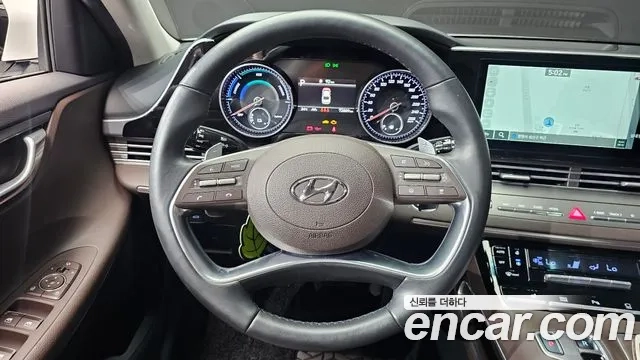 Hyundai The New Grandeur IG Hybrid 2021 Белый из Кореи, фото 4