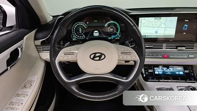 Hyundai The New Grandeur IG Hybrid 2021 Белый из Кореи, фото 4