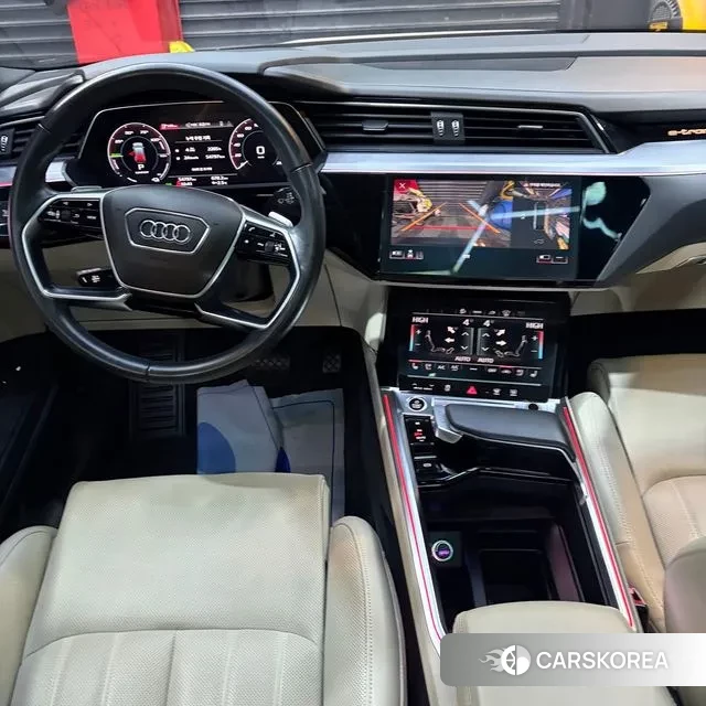 Audi e-Tron 2021 Белый из Кореи, фото 4