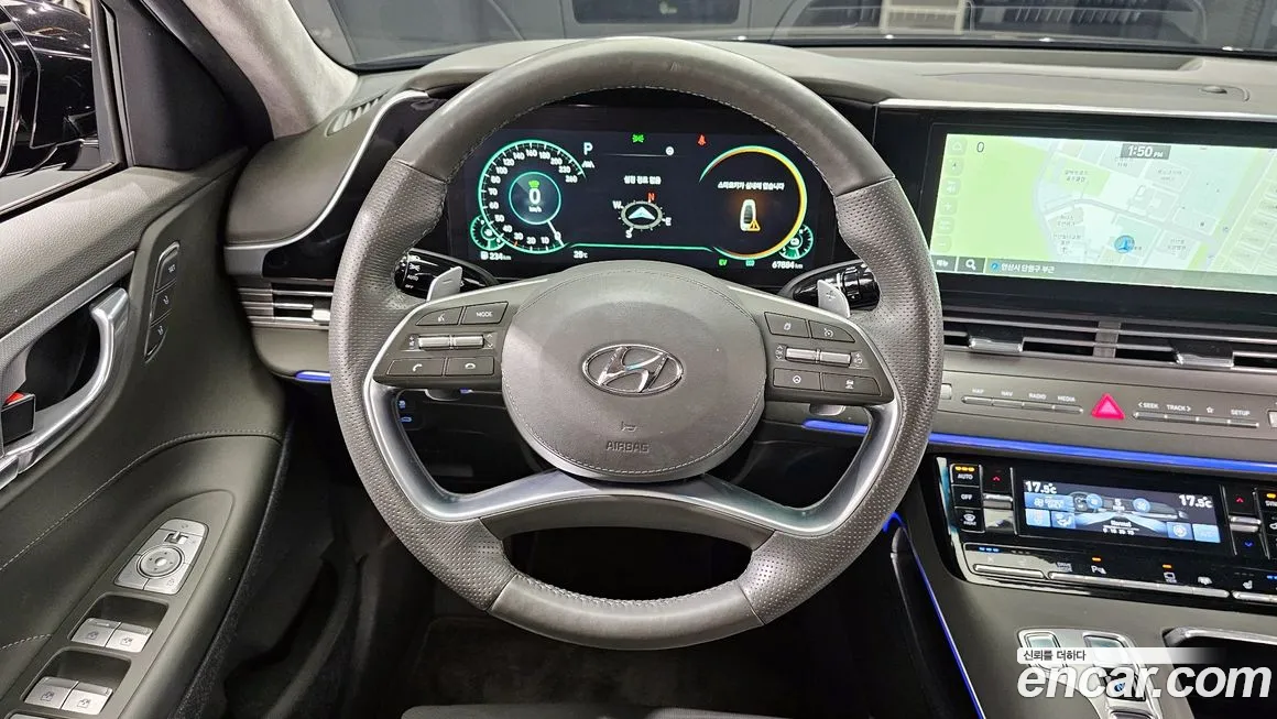 Hyundai The New Grandeur IG Hybrid 2020 Черный из Кореи, фото 4