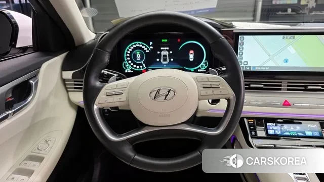 Hyundai The New Grandeur IG Hybrid 2022 Белый из Кореи, фото 4