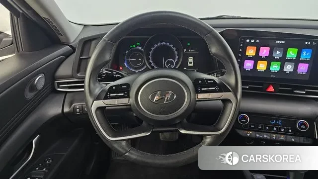 Hyundai Avante Hybrid (CN7) 2022 Белый из Кореи, фото 4