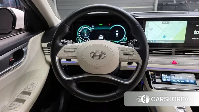 Hyundai The New Grandeur IG Hybrid 2021 Белый из Кореи, фото 4
