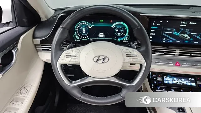 Hyundai The New Grandeur IG Hybrid 2021 Белый из Кореи, фото 4