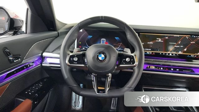 BMW 7 Series (G70) 2023 Черный из Кореи, фото 4