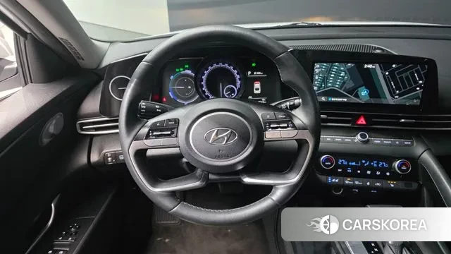 Hyundai Avante Hybrid (CN7) 2021 Белый из Кореи, фото 4