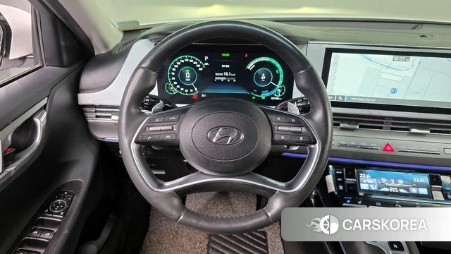 Hyundai The New Grandeur IG Hybrid 2022 Белый из Кореи, фото 4