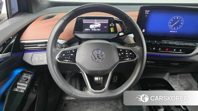 Volkswagen ID.4 2023 Синий из Кореи, фото 4