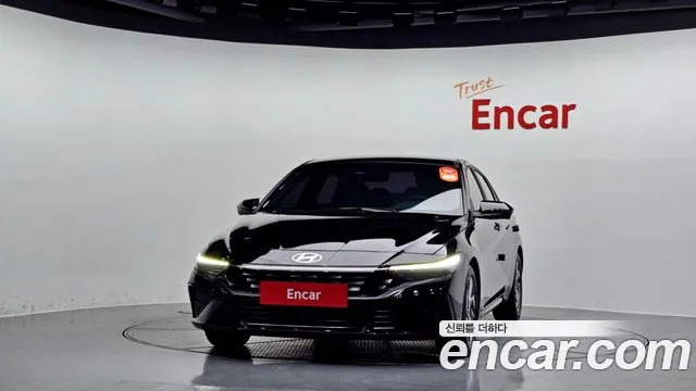 Hyundai The New Avante (CN7) 2023 Черный из Кореи, фото 4