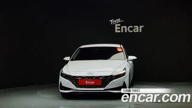 Hyundai Avante Hybrid (CN7) 2021 Белый из Кореи, фото 4