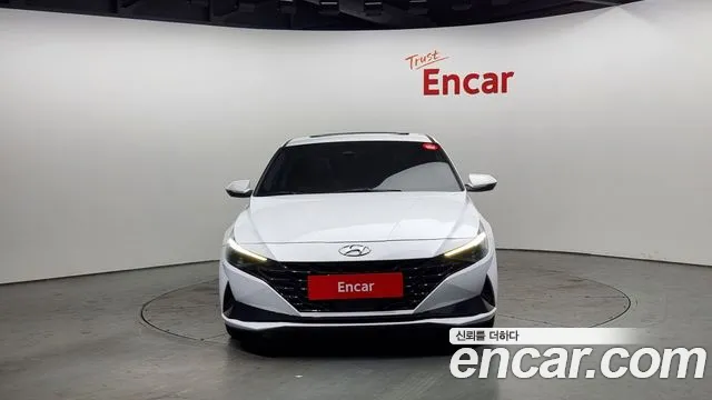 Hyundai Avante Hybrid (CN7) 2022 Белый из Кореи, фото 4