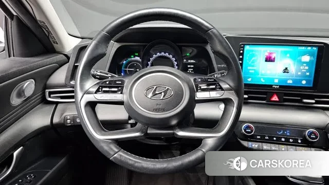 Hyundai Avante Hybrid (CN7) 2021 Белый из Кореи, фото 4