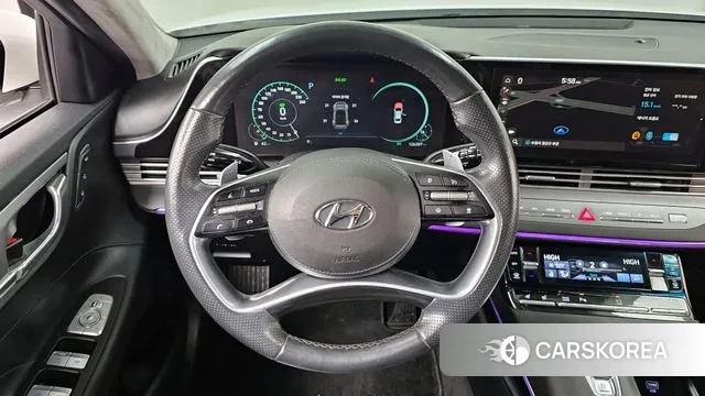 Hyundai The New Grandeur IG Hybrid 2021 Белый из Кореи, фото 4