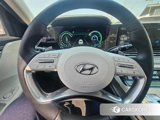 Hyundai The New Grandeur IG Hybrid 2021 Белый из Кореи, фото 4