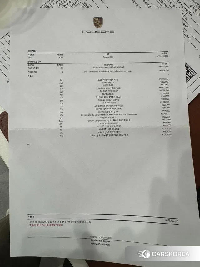 Porsche Cayenne (PO536) 2024 Черный из Кореи, фото 4