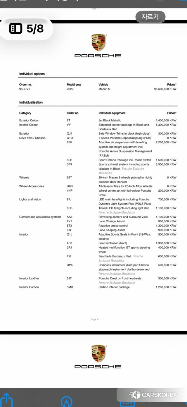 Porsche Macan 2022 Черный из Кореи, фото 4